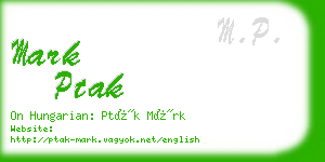 mark ptak business card